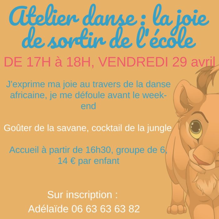 Atelier Danse enfants - 29 avril 2022 - Dhombres et de Lumières