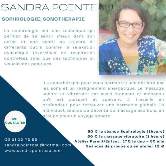 Sandra Pointeau - Sophrologie, Sonothérapie - Dhombres et de Lumières