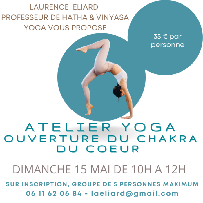 Atelier Yoga 15 mai chez Dhombres et de Lumières