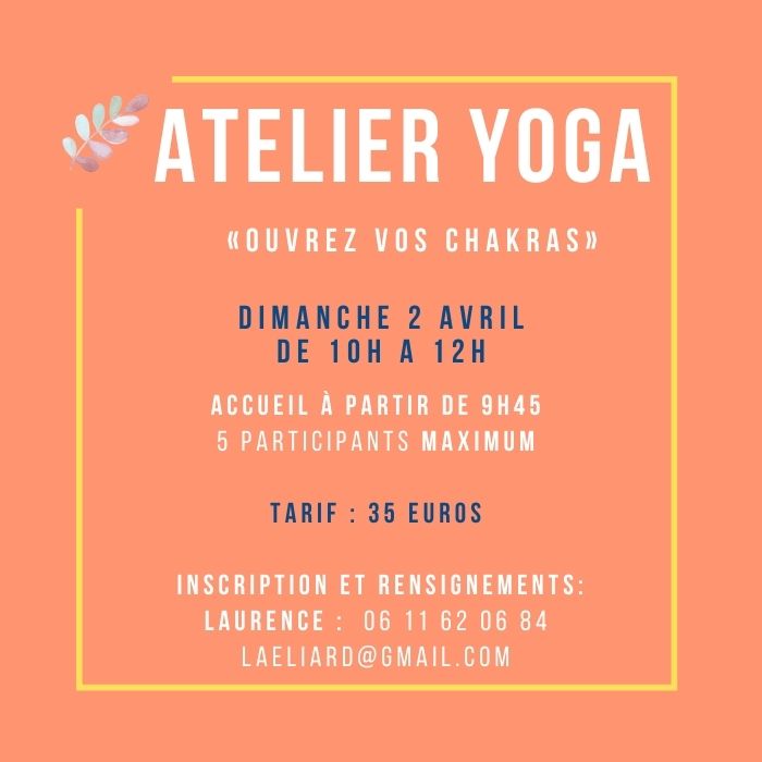 Atelier Yoga le dimanche 2 avril 2023 chez Dhombres et de Lumières