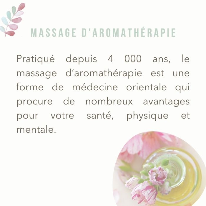 Massage d'aromathérapie pour votre santé physique et mentale