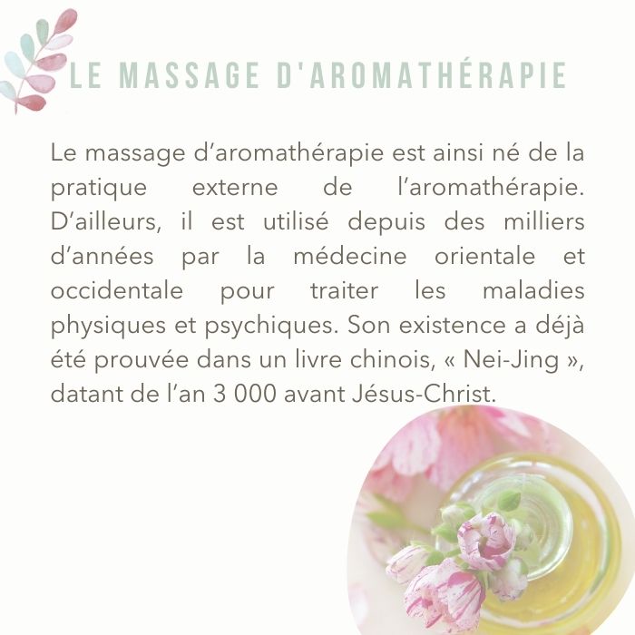 Le massage d'aromathérapie