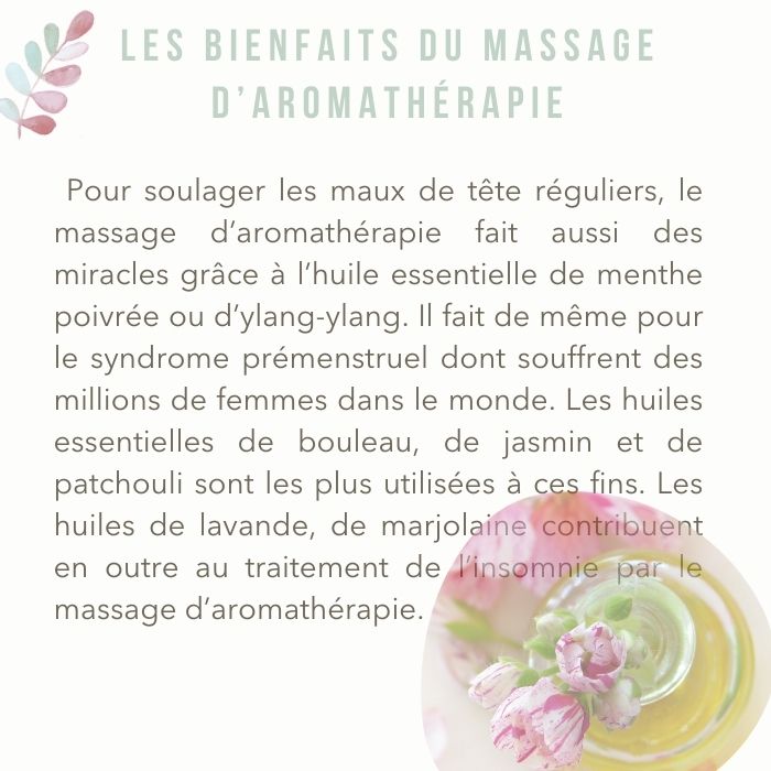 Les bienfaits des massages en aromathérapie